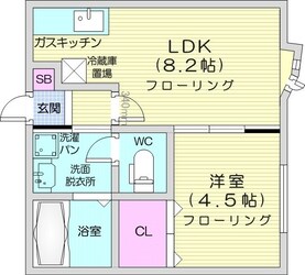 LEESPACE麻生2の物件間取画像